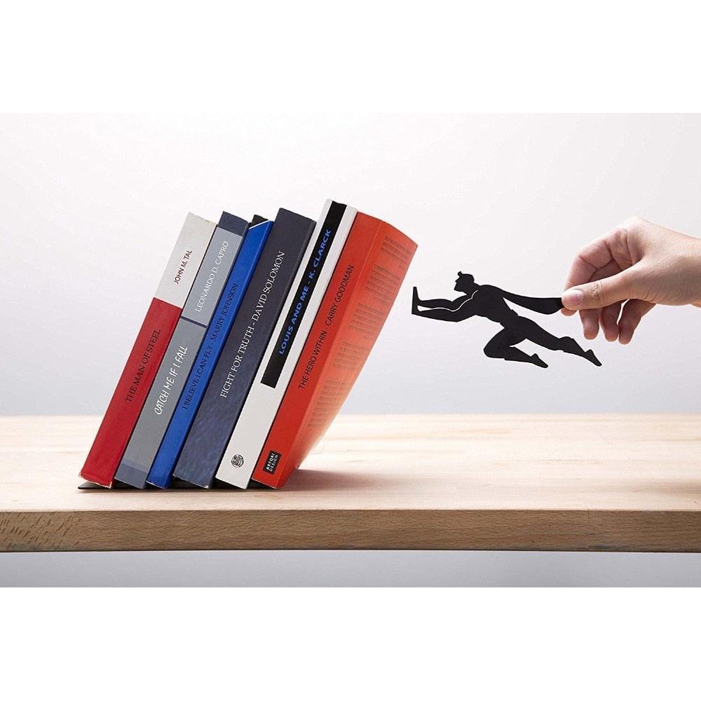 Superman Bookshelf Stopper Metal Bookend Decor by HitMyNeed