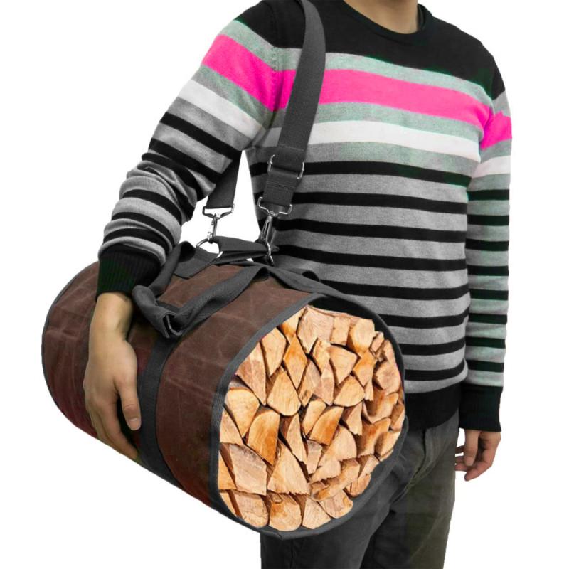 Supersized Canvas Firewood Carrier Bag by HitMyNeed