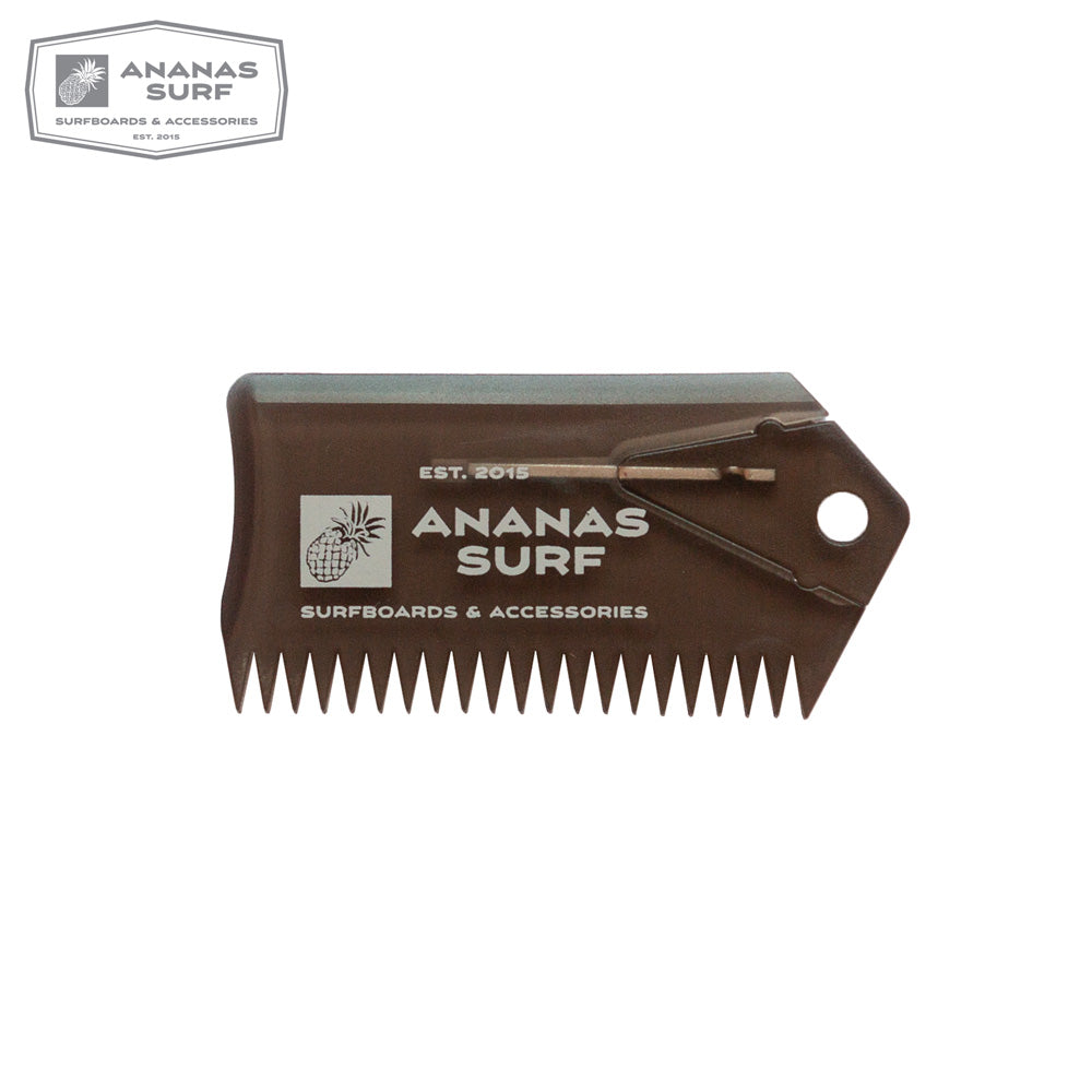 Surfboard Wax Comb with Built-In Fin Key by HitMyNeed