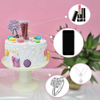 Surprise Cake Popping Stand with Hidden Gift Compartment by HitMyNeed