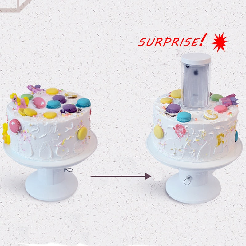 Surprise Cake Popping Stand with Hidden Gift Compartment by HitMyNeed