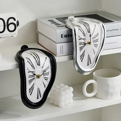 Surreal Melting Wall Clock Silent Dali Style Decor by HitMyNeed