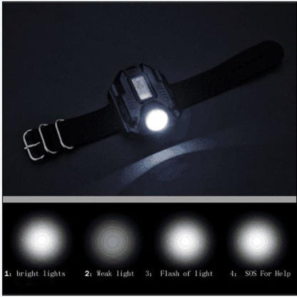 Survival Watch with 450 Lumen LED Flashlight by HitMyNeed