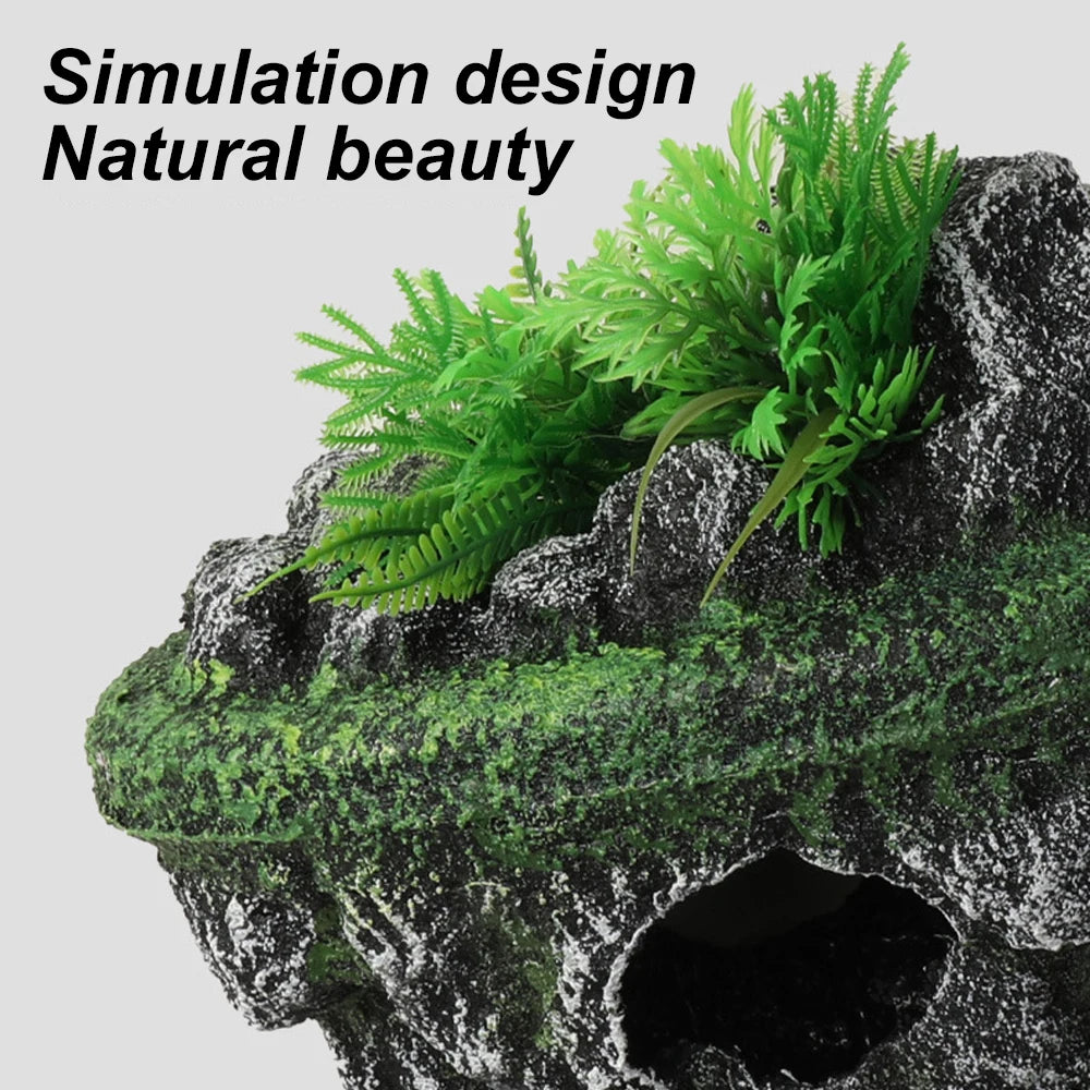 Suspended Island Floating Stone Aquarium Decor by HitMyNeed