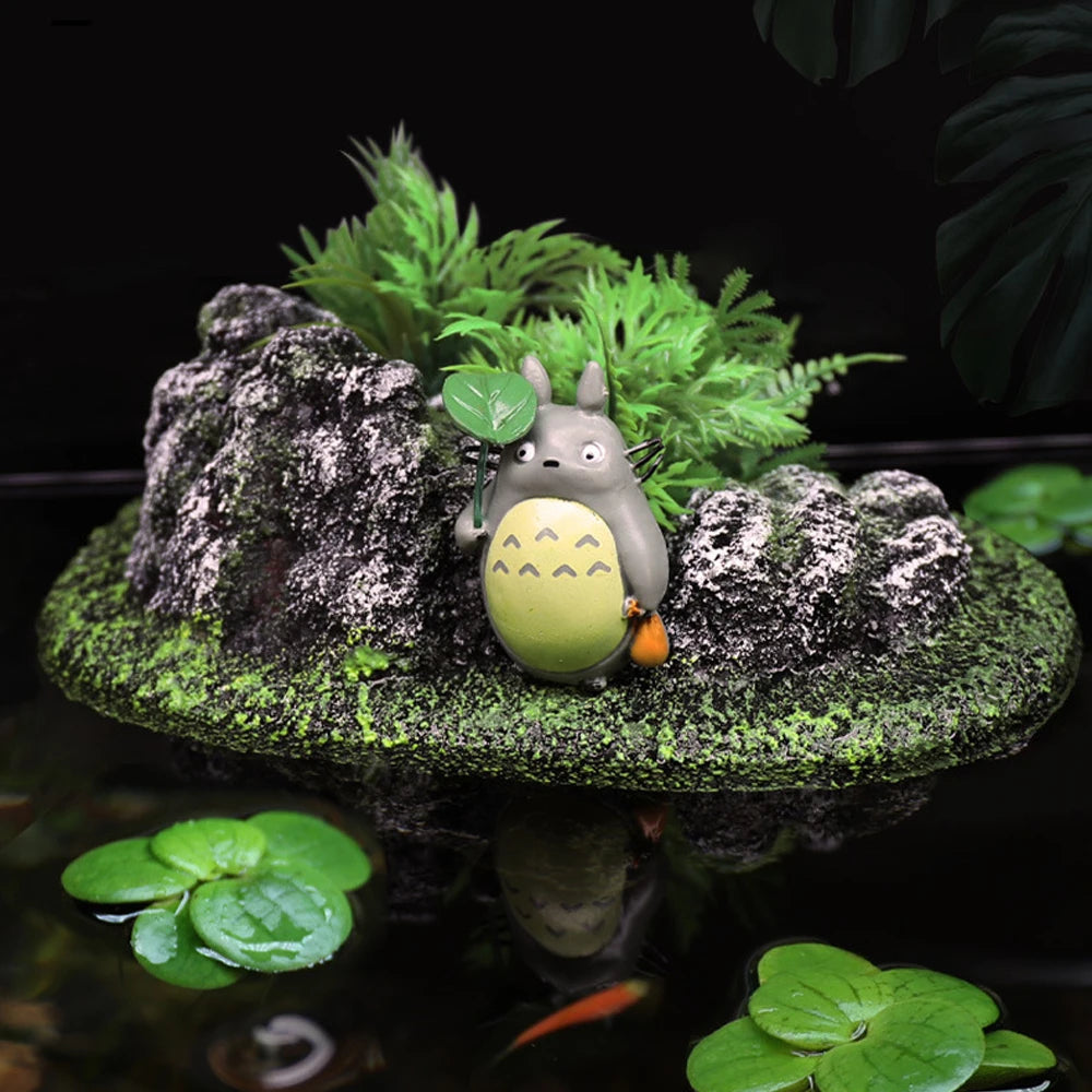 Suspended Island Floating Stone Aquarium Decor by HitMyNeed