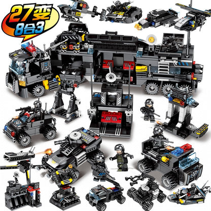 SWAT Building Blocks Set with Figures (695 pcs) by HitMyNeed