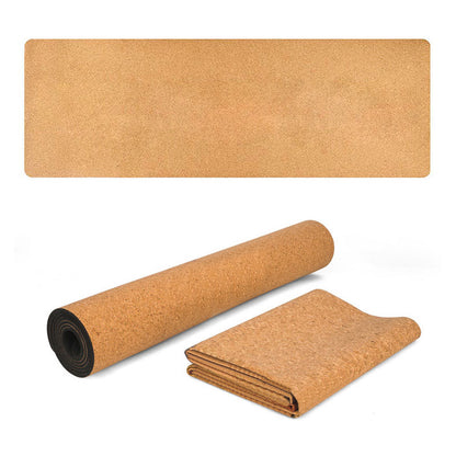Sweat Absorbent Non-Slip Cork Yoga Mat by HitMyNeed