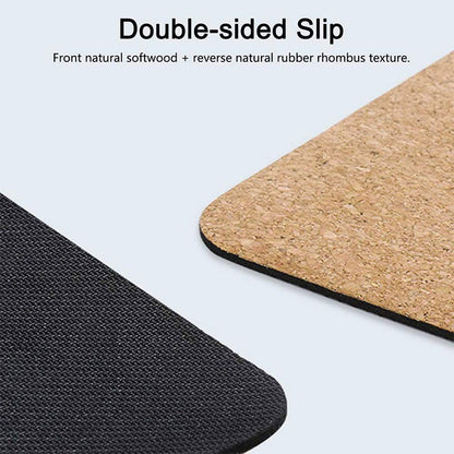Sweat Absorbent Non-Slip Cork Yoga Mat by HitMyNeed