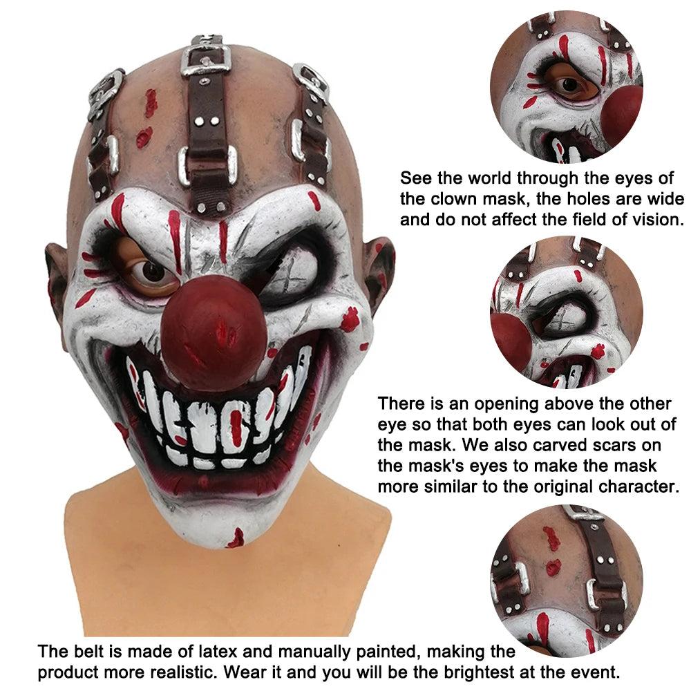Sweet Tooth One-Eyed Killer Clown Halloween Mask by HitMyNeed