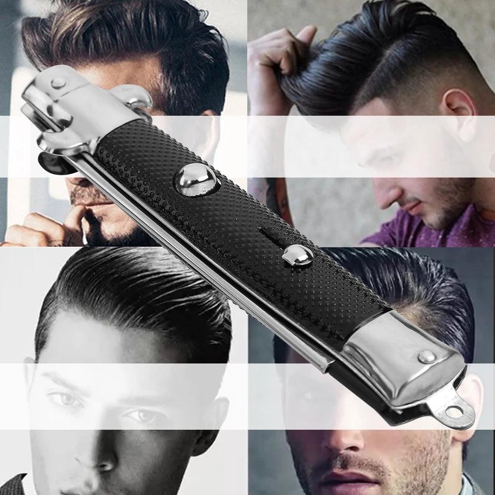 Switchblade Style Folding Pocket Hair Comb for Men by HitMyNeed