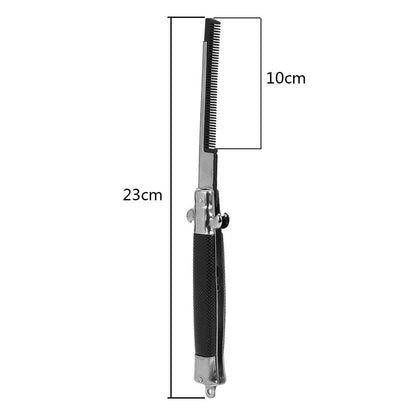 Switchblade Style Folding Pocket Hair Comb for Men by HitMyNeed