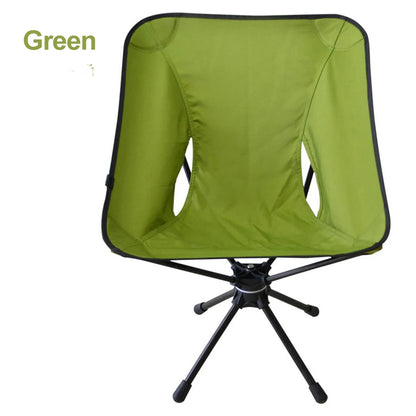 Swivel Camping Chair with 360° Rotation & Storage Bag green by HitMyNeed