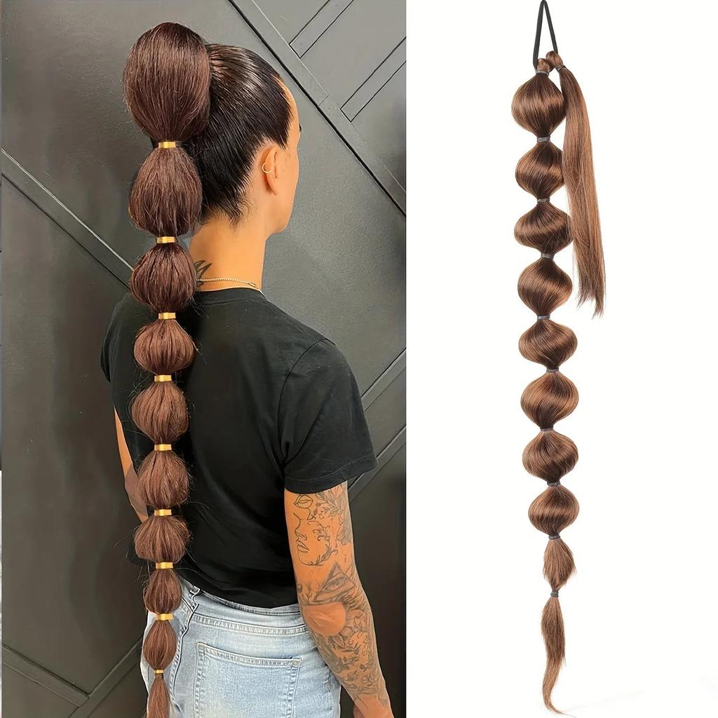 Synthetic African Fluffy Bubble Ponytail Extension 75cm 230.0 by HitMyNeed