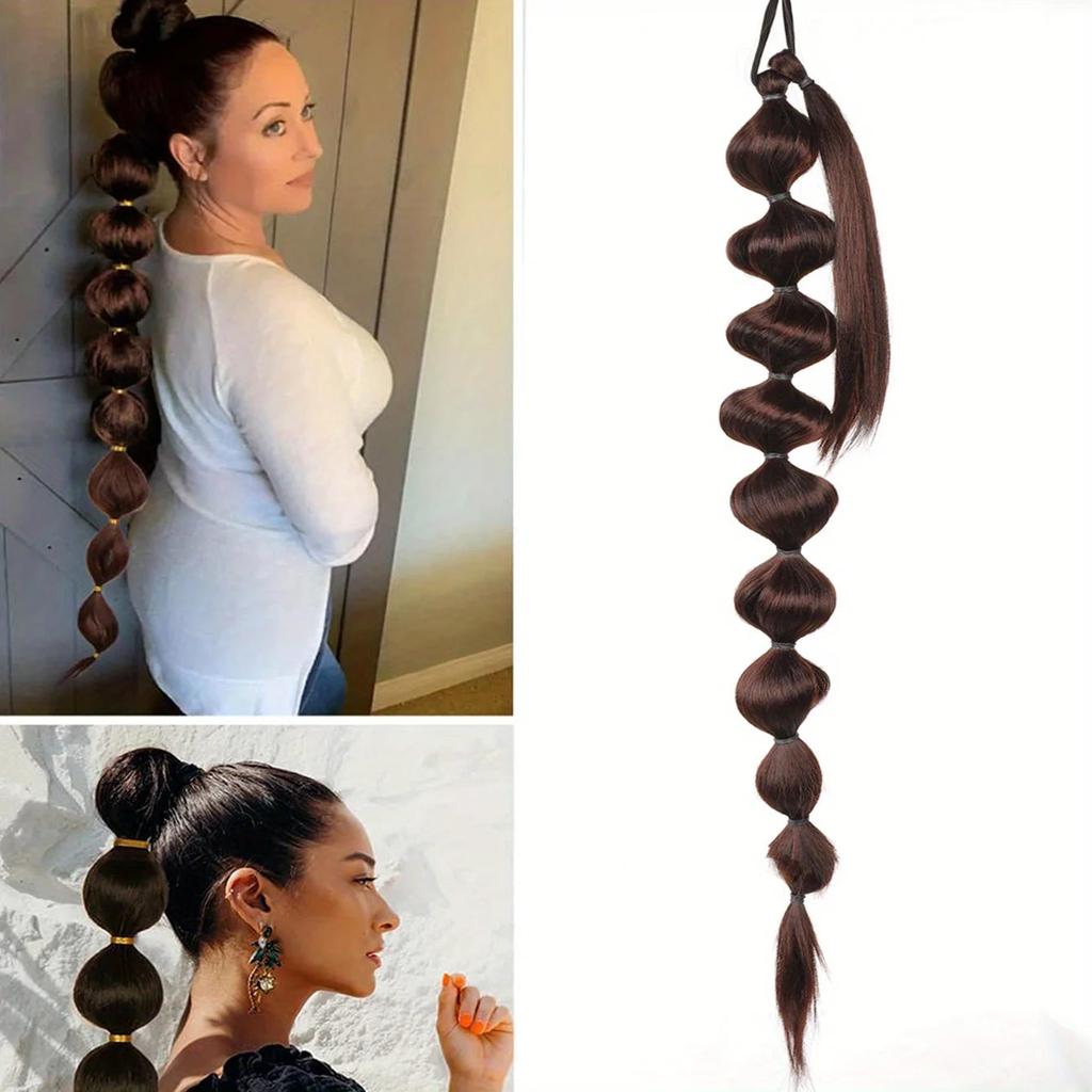Synthetic African Fluffy Bubble Ponytail Extension 75cm 233.0 by HitMyNeed