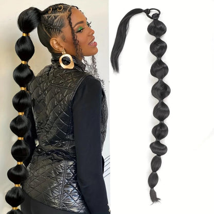Synthetic African Fluffy Bubble Ponytail Extension 75cm 2.0 by HitMyNeed