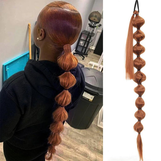 Synthetic African Fluffy Bubble Ponytail Extension 75cm 30.0 by HitMyNeed