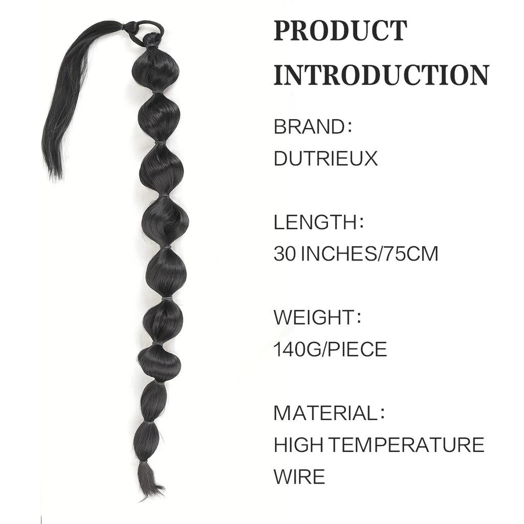 Synthetic African Fluffy Bubble Ponytail Extension 75cm by HitMyNeed