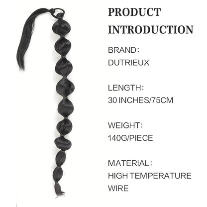 Synthetic African Fluffy Bubble Ponytail Extension 75cm by HitMyNeed
