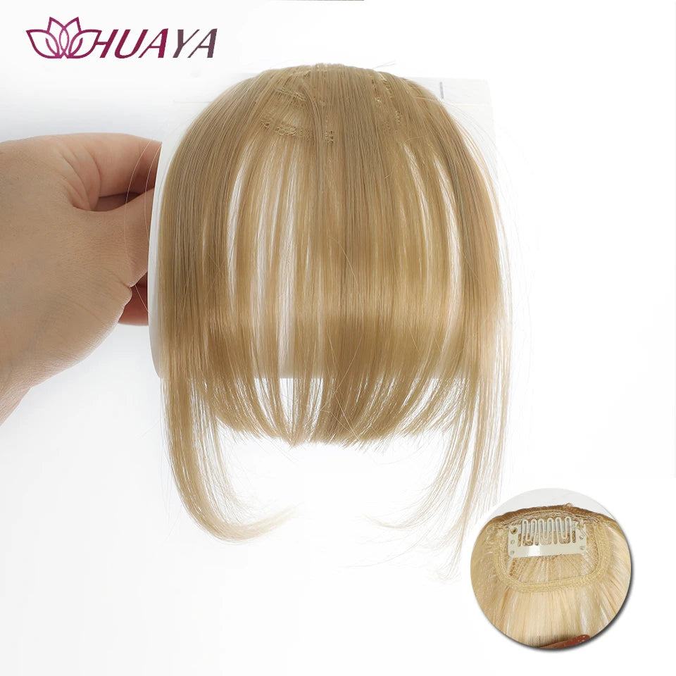 Synthetic Clip-In Air Bangs Invisible Fringe 4-27hl by HitMyNeed