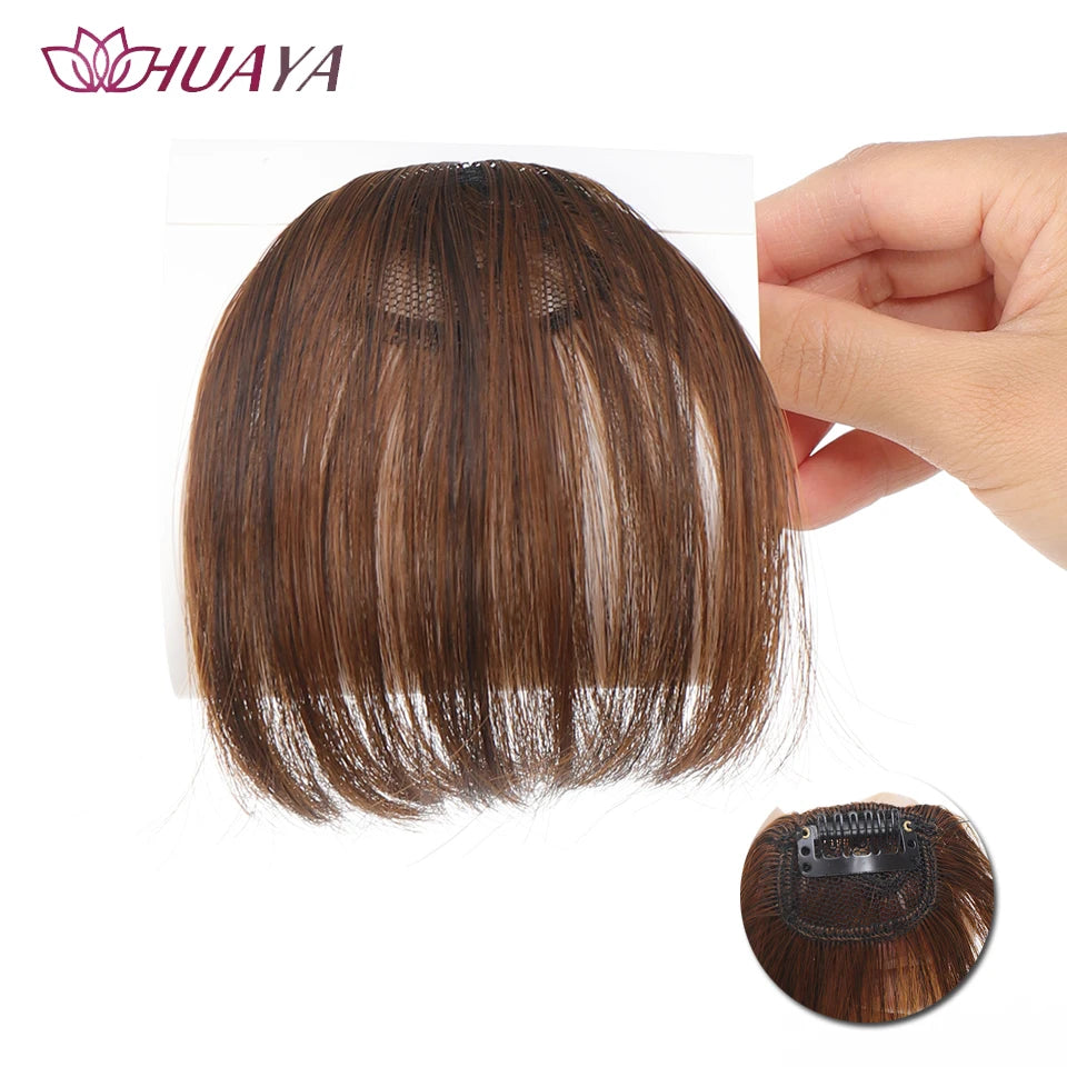 Synthetic Clip-In Air Bangs Invisible Fringe p2-613 by HitMyNeed