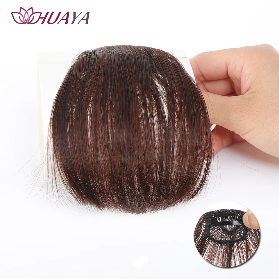 Synthetic Clip-In Air Bangs Invisible Fringe p4-24 by HitMyNeed