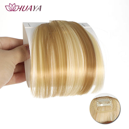 Synthetic Clip-In Air Bangs Invisible Fringe p4-30 by HitMyNeed