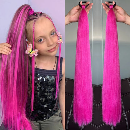 Synthetic Colorful Ponytail Extensions 24" 2-Pack by HitMyNeed