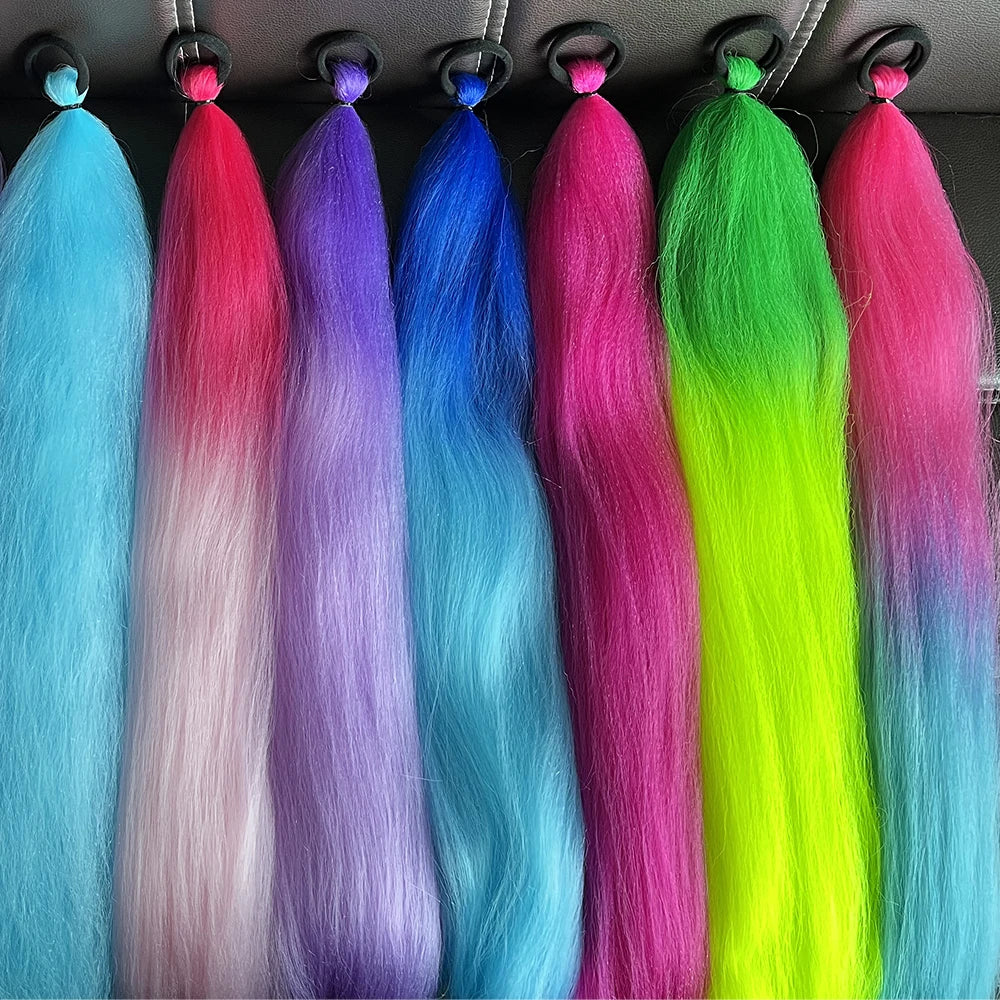 Synthetic Colorful Ponytail Extensions 24" 2-Pack by HitMyNeed