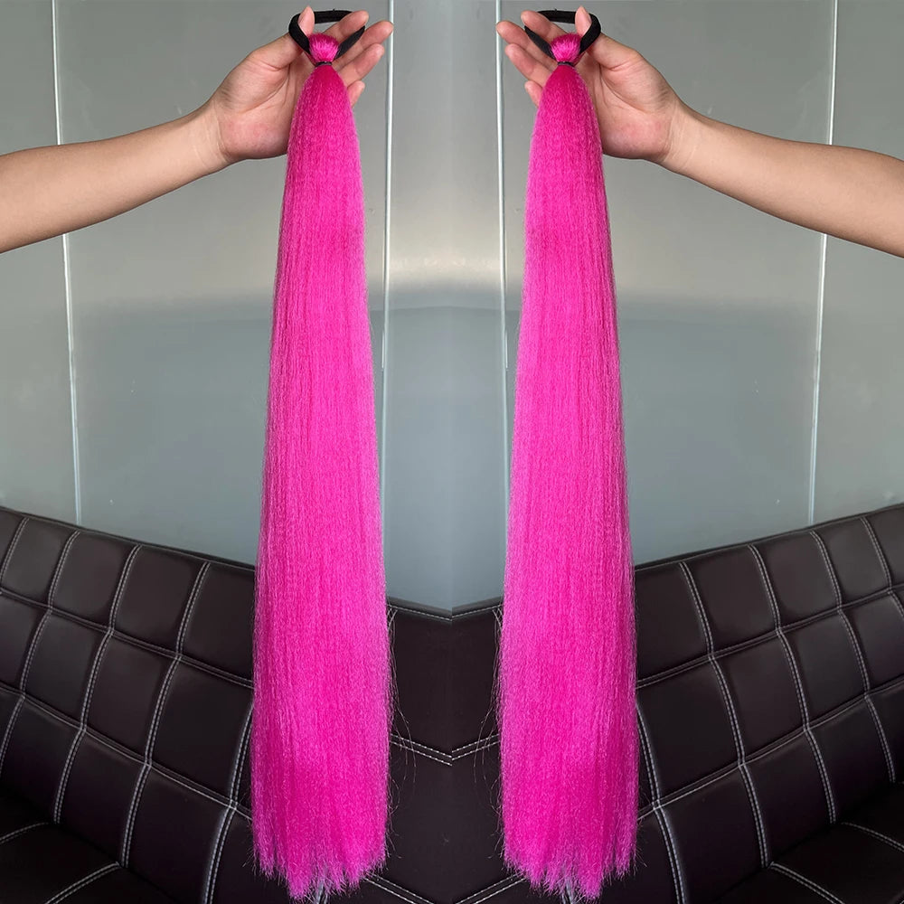 Synthetic Colorful Ponytail Extensions 24" 2-Pack a18 by HitMyNeed