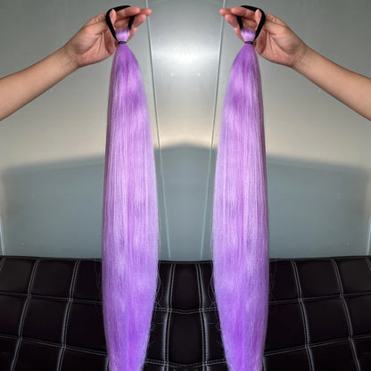 Synthetic Colorful Ponytail Extensions 24" 2-Pack a36 by HitMyNeed
