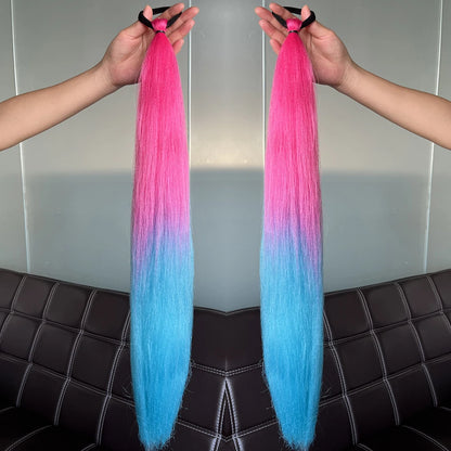 Synthetic Colorful Ponytail Extensions 24" 2-Pack b41 by HitMyNeed