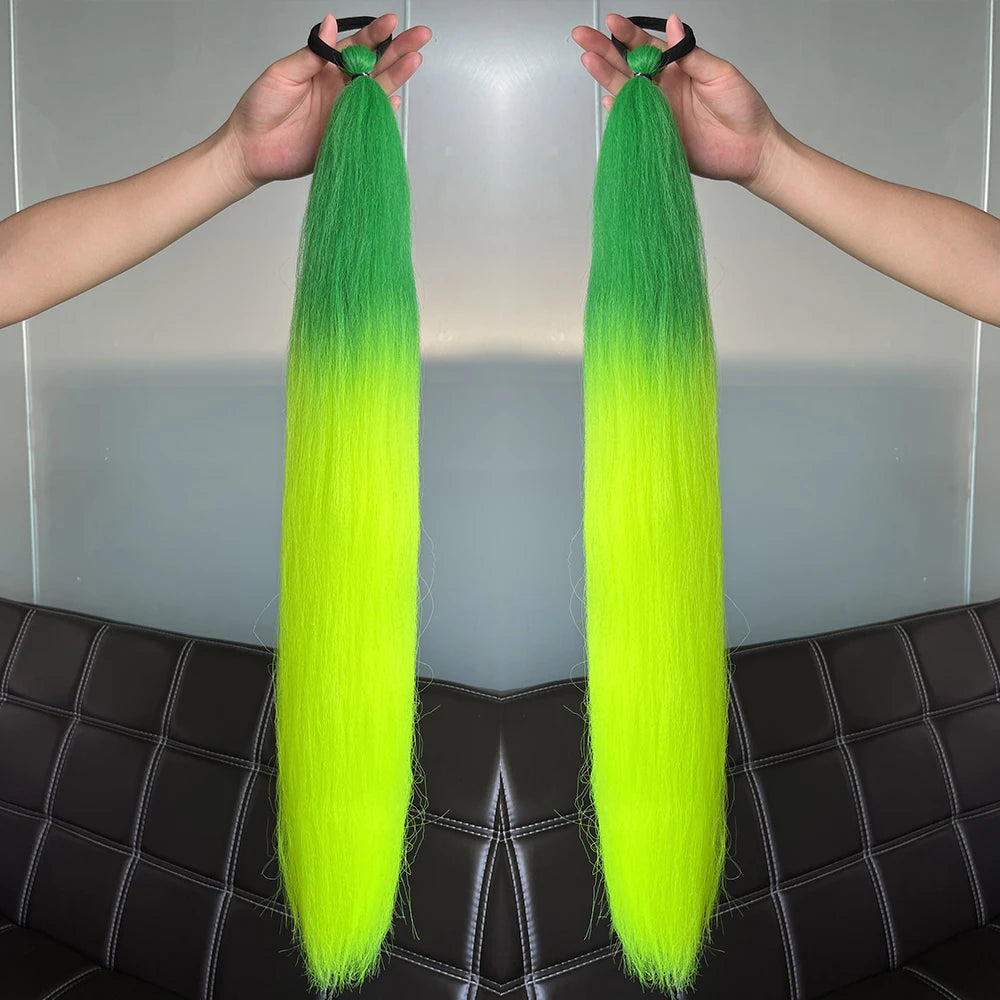 Synthetic Colorful Ponytail Extensions 24" 2-Pack b43 by HitMyNeed