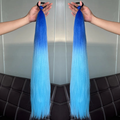 Synthetic Colorful Ponytail Extensions 24" 2-Pack b45 by HitMyNeed