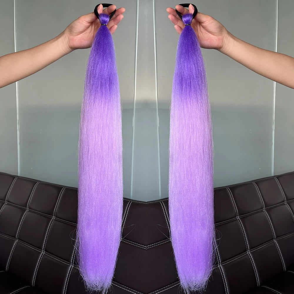 Synthetic Colorful Ponytail Extensions 24" 2-Pack b47 by HitMyNeed