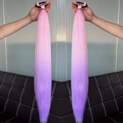 Synthetic Colorful Ponytail Extensions 24" 2-Pack b96 by HitMyNeed