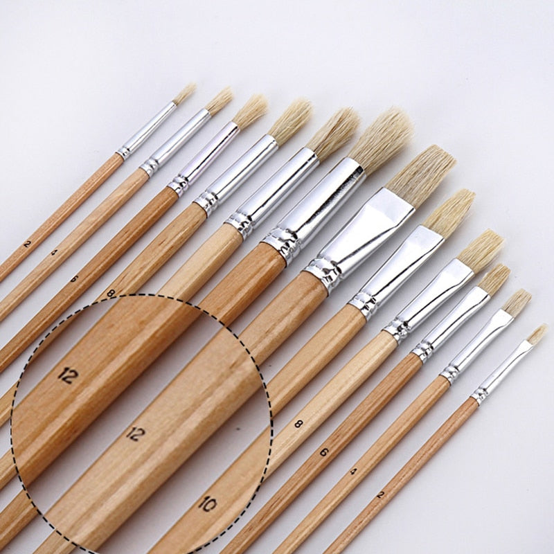 Synthetic Paint Brush Set with Roll-Up Case, 38pcs by HitMyNeed