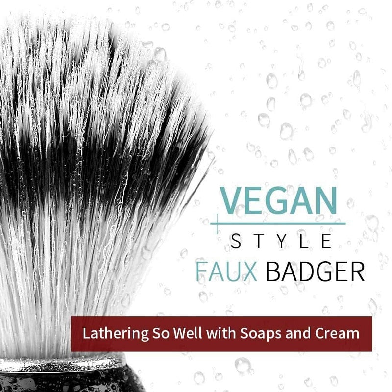 Synthetic Shaving Brush with Soft Bristles by HitMyNeed