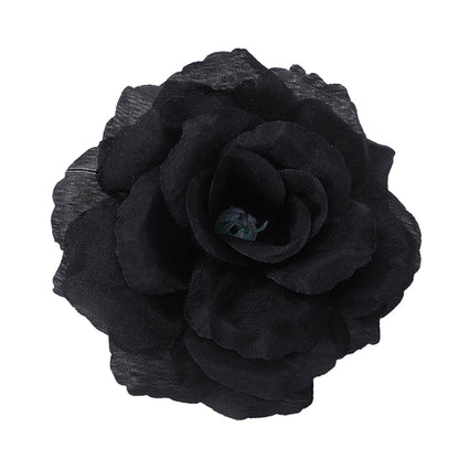 Synthetic Silk Black Rose Heads (20 Pack) by HitMyNeed