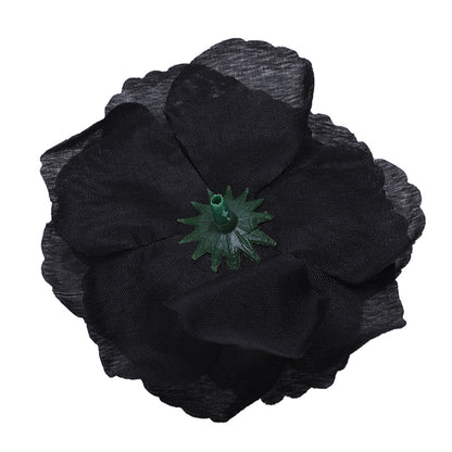 Synthetic Silk Black Rose Heads (20 Pack) by HitMyNeed