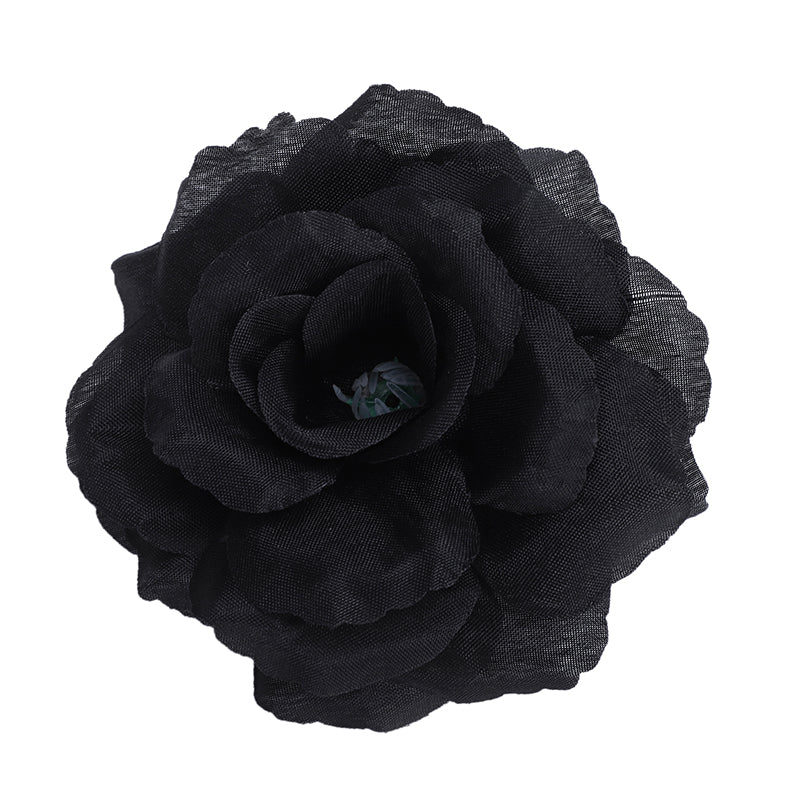 Synthetic Silk Black Rose Heads (20 Pack) by HitMyNeed