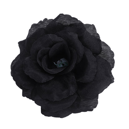Synthetic Silk Black Rose Heads (20 Pack) by HitMyNeed