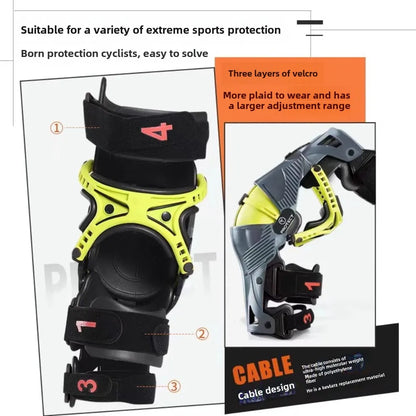 T Brand Motorcycle Knee Pads with Exoskeleton Guards m by HitMyNeed