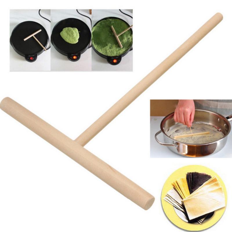 T-Shape Wooden Crepe Spreader 12 x 15.5 cm by HitMyNeed