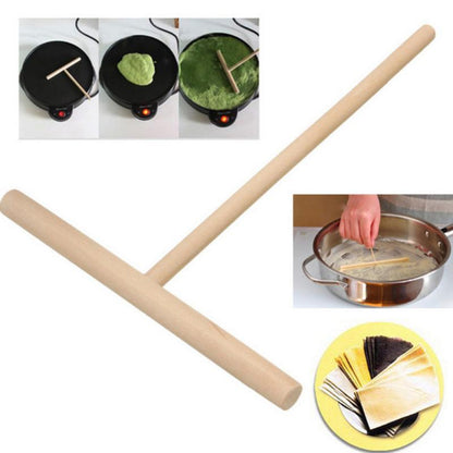 T-Shape Wooden Crepe Spreader 12 x 15.5 cm by HitMyNeed