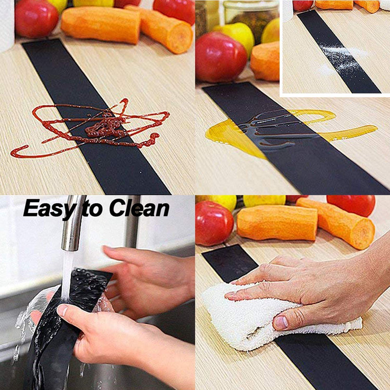 T-Shaped Silicone Stove Counter Gap Cover Strip transparent-63cm by HitMyNeed