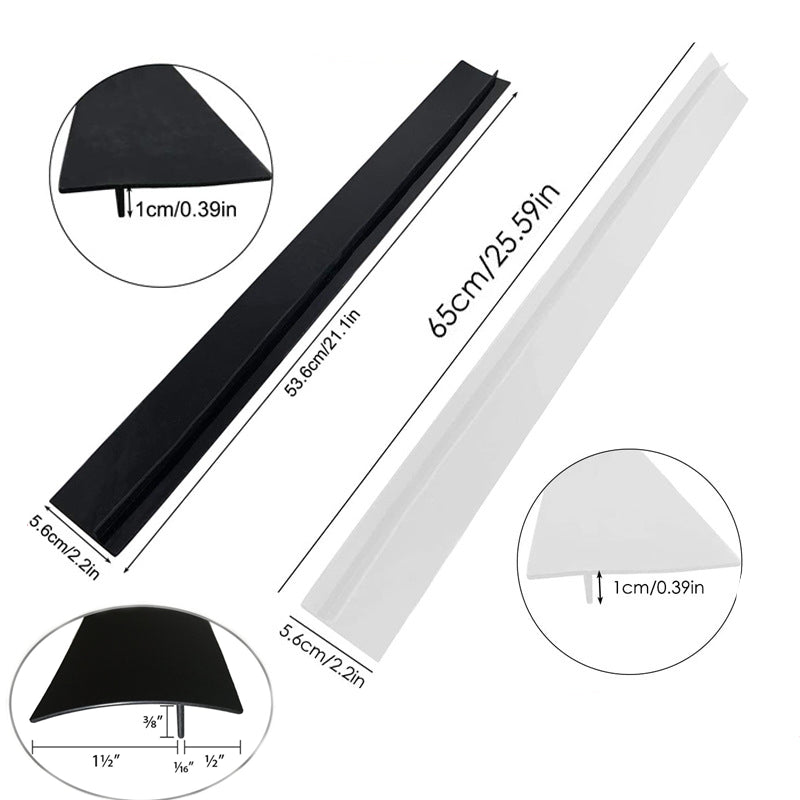 T-Shaped Silicone Stove Counter Gap Cover Strip white-53cm by HitMyNeed