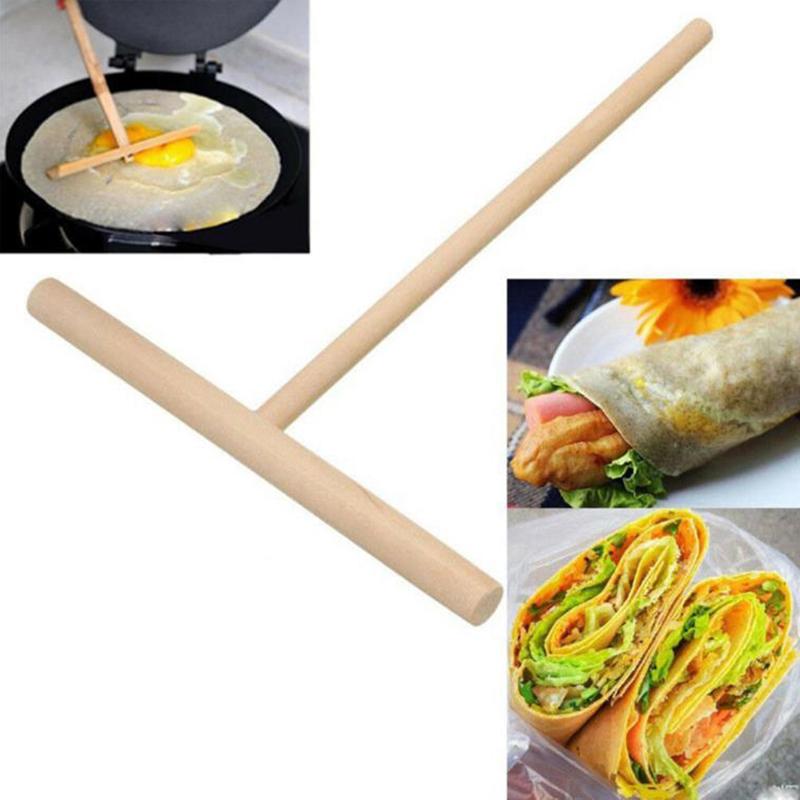 T-Shaped Wooden Crepe Spreader Tool (Set of 2) by HitMyNeed