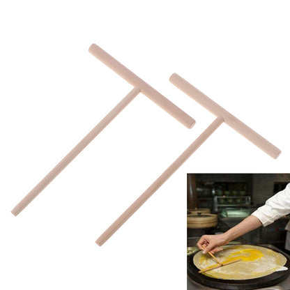 T-Shaped Wooden Crepe Spreader Tool (Set of 2) by HitMyNeed
