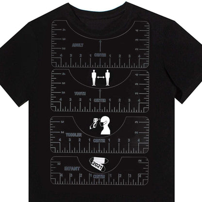 T-Shirt Alignment Ruler Set (4 pcs) for All Sizes by HitMyNeed