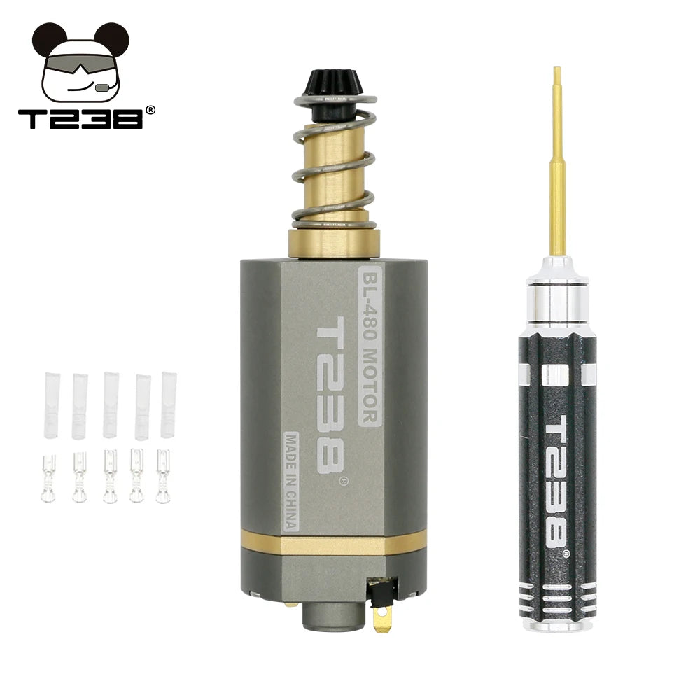 T238 Brushless Long Axis High Torque Airsoft AEG Motor by HitMyNeed